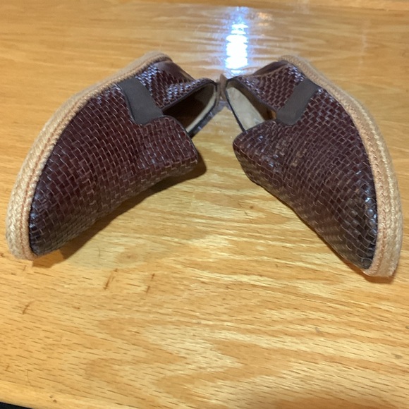 BEAUTIFUL WARFIELD & GRAND ESPADRILLES SZ 9.5 LEATHER UPPER & LINING ARBOR BROWN - Picture 6 of 7